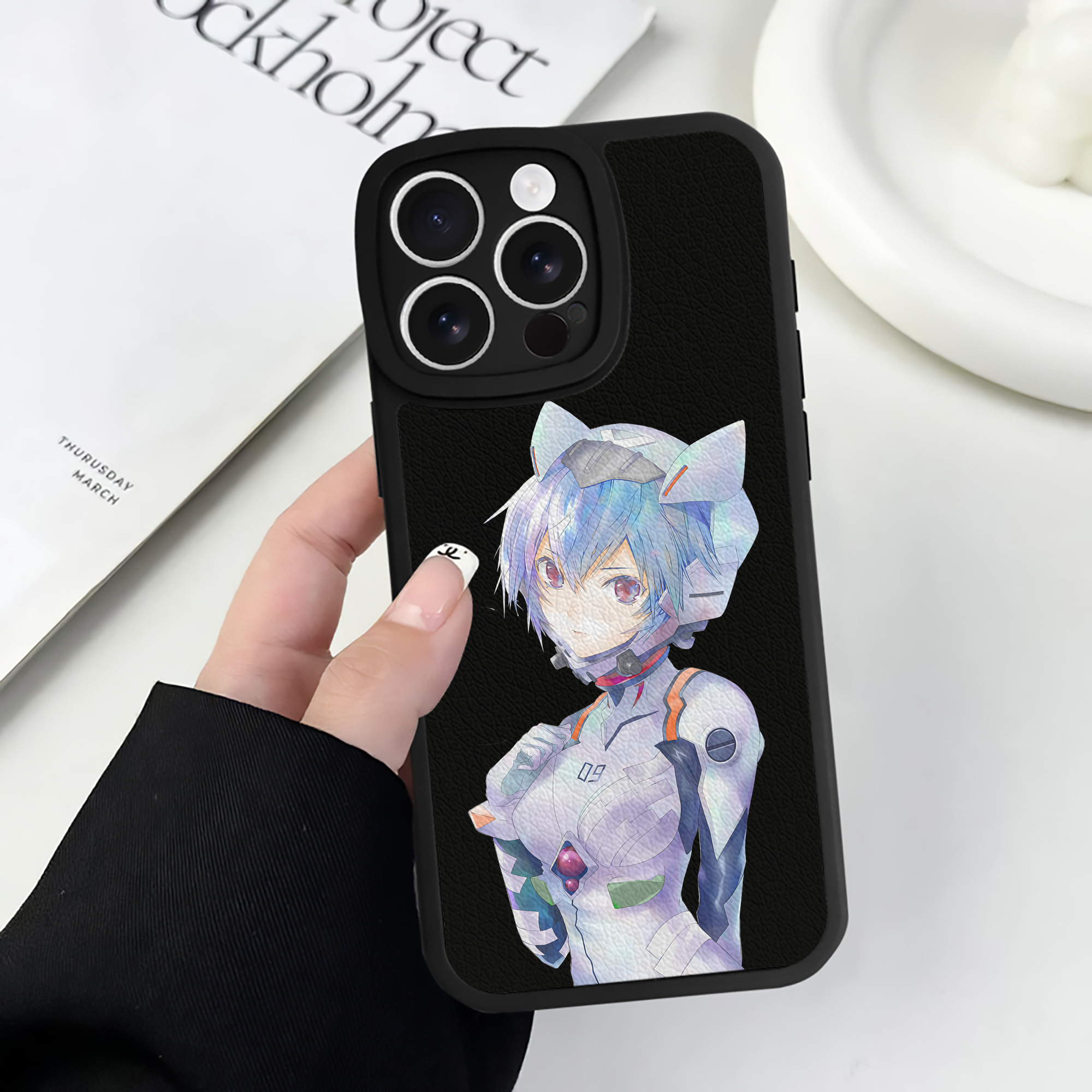 （画像用） EVA 新世紀エヴァンゲリオン 【iPhone 16シリーズ対応】シリコンスマホケース（レザー調） 材質：シリコン